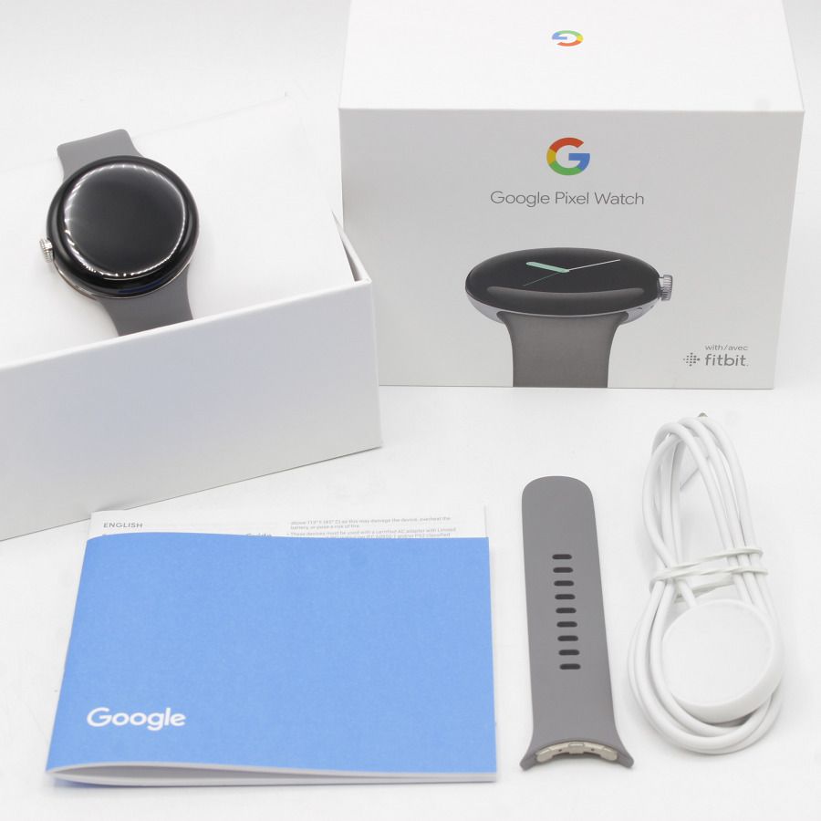 美品】Google Pixel Watch GA03305-TW Polished Silver ステンレス