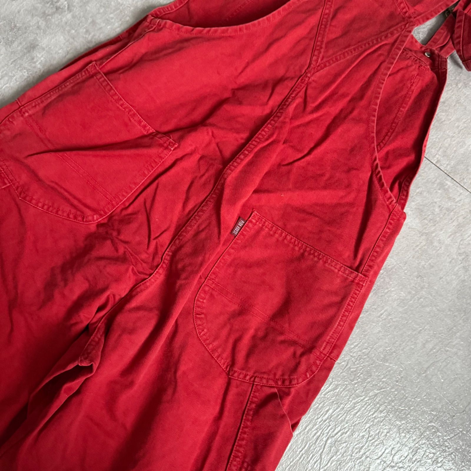 PINKHOUSE ピンクハウス 赤 デニムオーバーオール カジュアル