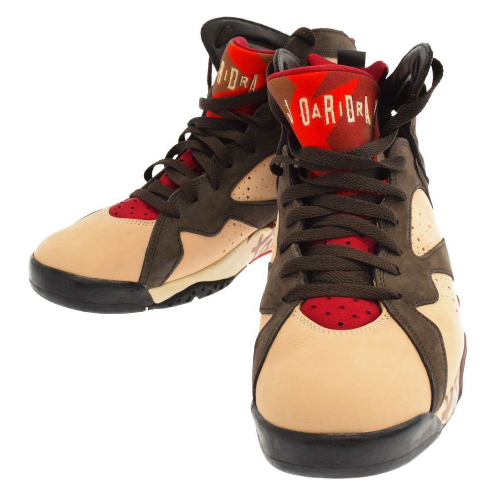 NIKE (ナイキ) ×PATTA AIR JORDAN7 RETRO AT3375-200 パタ エアジョーダン7 ハイカットスニーカー US12  ブラウン - メルカリ