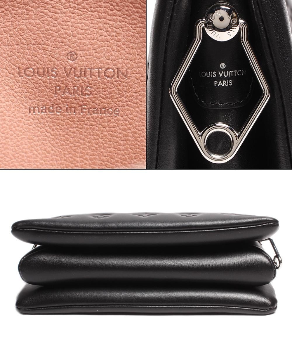 ノベルティ モノグラム ショルダーバッグ ハンドバッグ M23056 ブラック 美品 ルイヴィトン 2wayレザーショルダーバッグ シルバー金具 クッサン