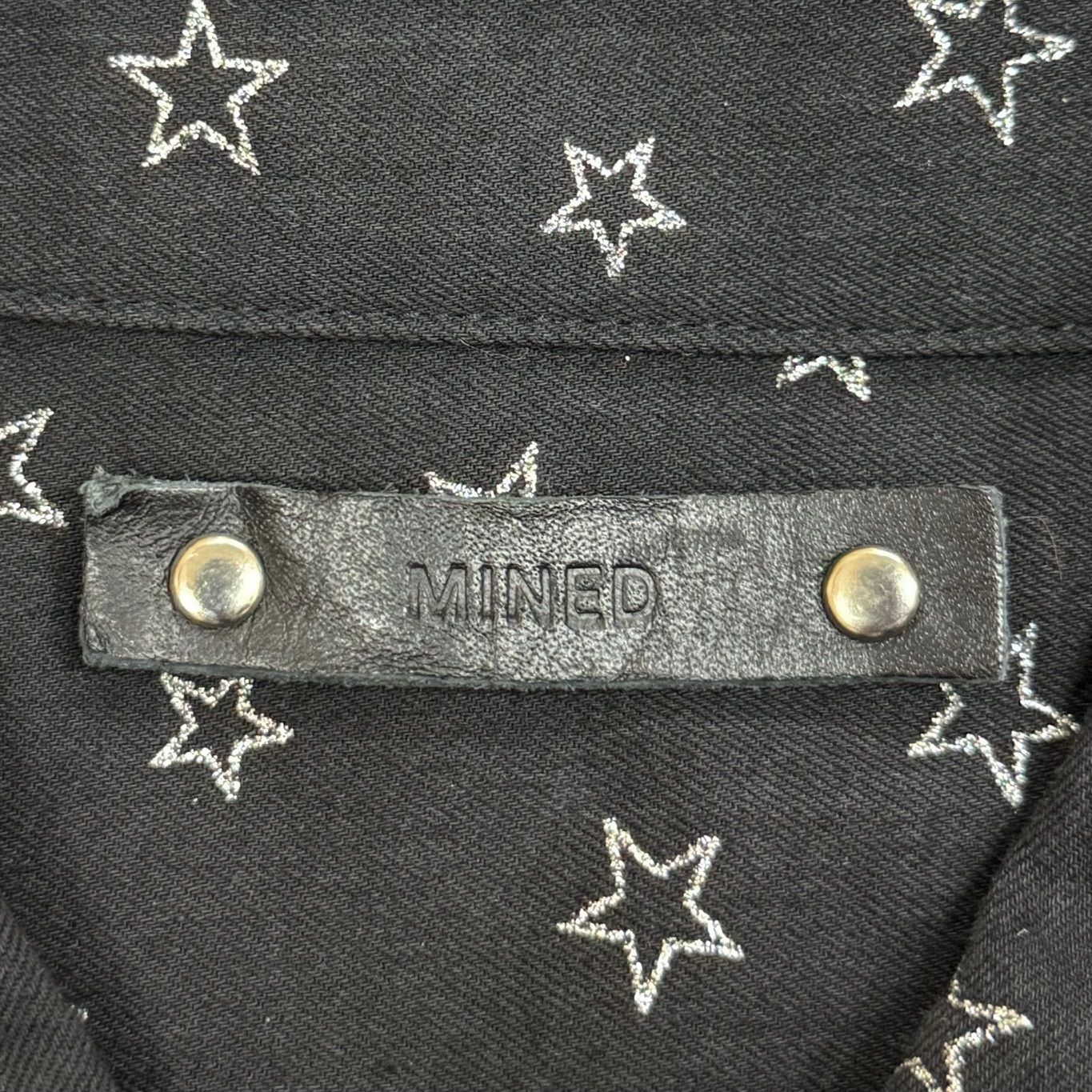 MINEDENIM スターシャツ 総柄 マインデニム 1909-5003-71 ブラック 2 