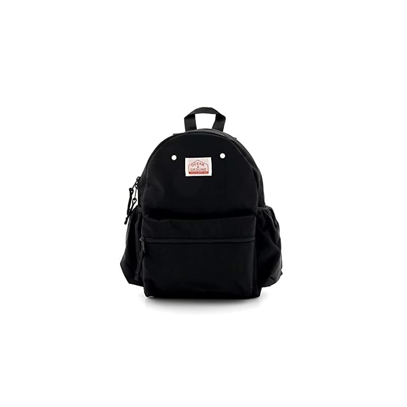 [OCEANu0026GROUND] オーシャンアンドグラウンド DAYPACK GOODAY ナイロンリュック キッズ ベビー 男の子 女の子 1215101 (XS， ブラック(BK)) 0