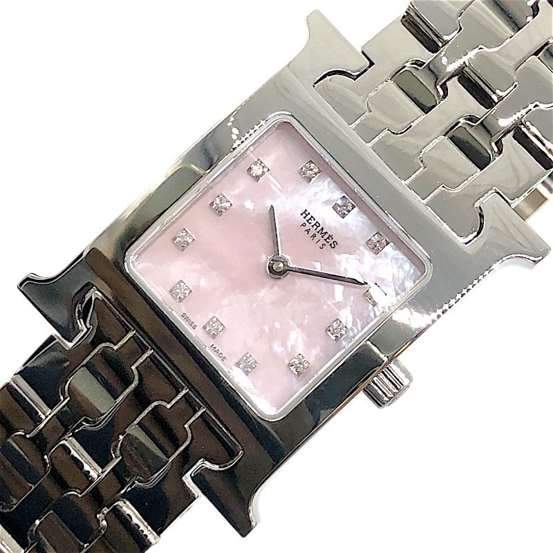 エルメス Hウオッチ 腕時計 ピンク エルメス HERMES Hウォッチミニ