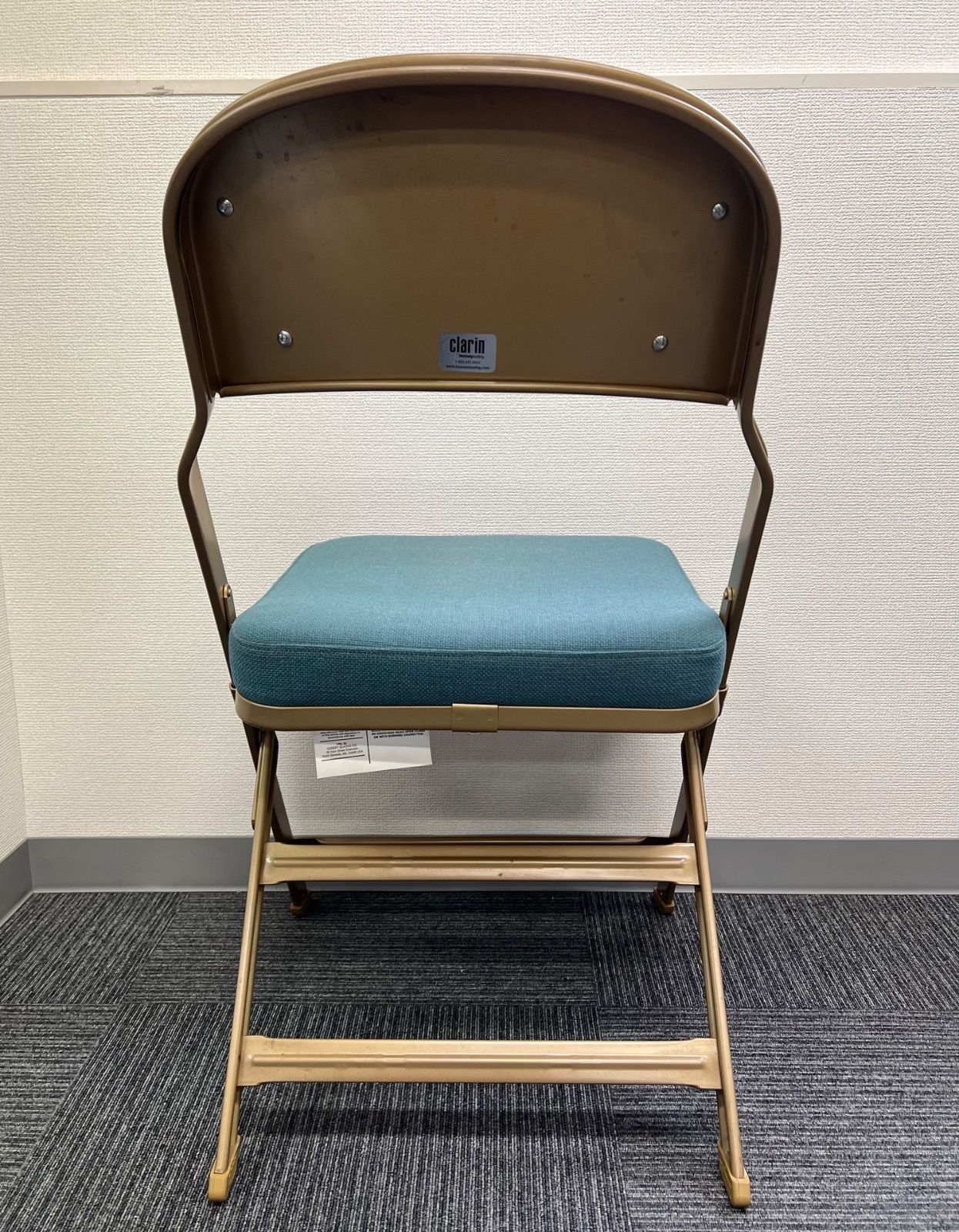 CLARIN クラリン社 FULL CUSHION FOLDING CHAIR Teal（青緑