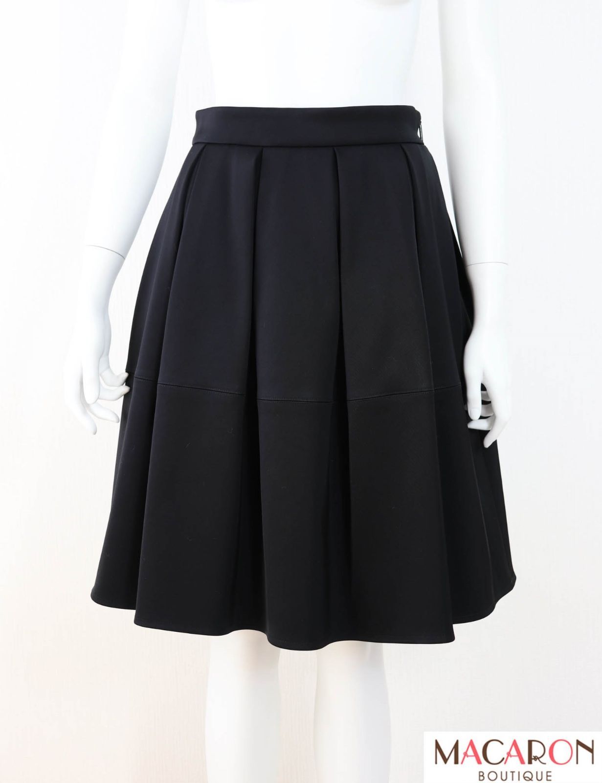 Rene スカート　36 ブラック René - 美品 24AW Rene ルネ サイドギャザー ロング フレア