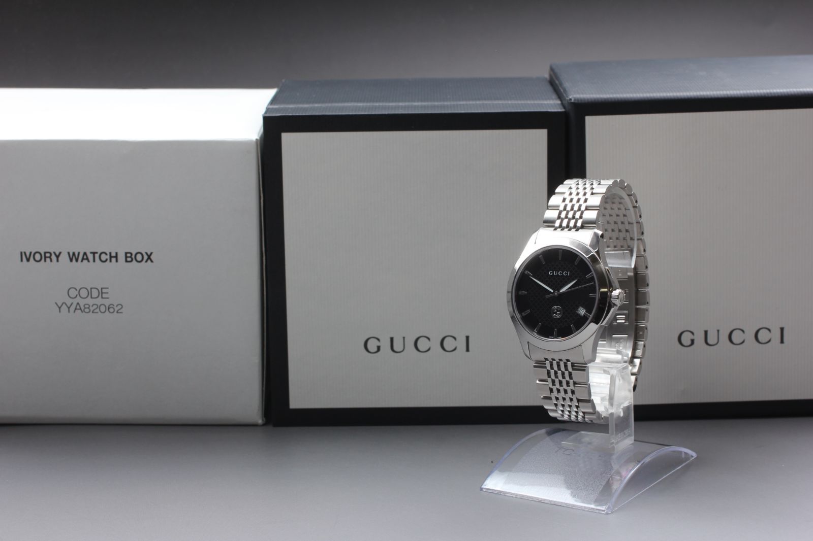 完動品 グッチ Gタイムレス Gucci G-Timeless メンズ クォーツ YA1264106