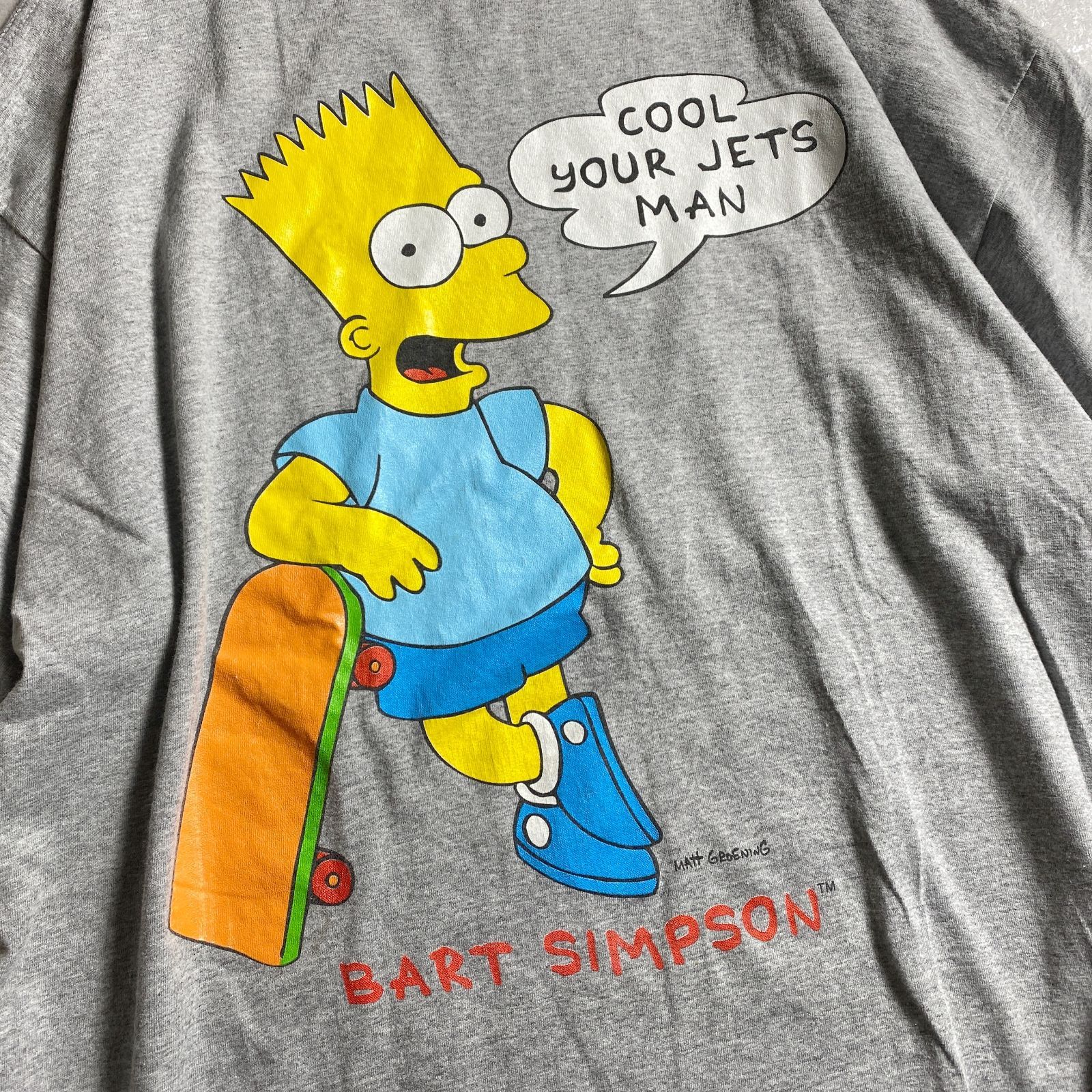 ☆90s USA製/ザ・シンプソンズ/希少なXXL ビッグサイズ bart simpson 