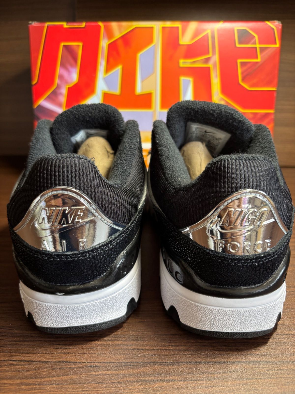 ニゴー × ナイキ エアフォース3 ロー ブラック/ホワイトヒールロゴ NIGO NIKE×NIGO(ナイキ×ニゴー) Air Force 3 Low 