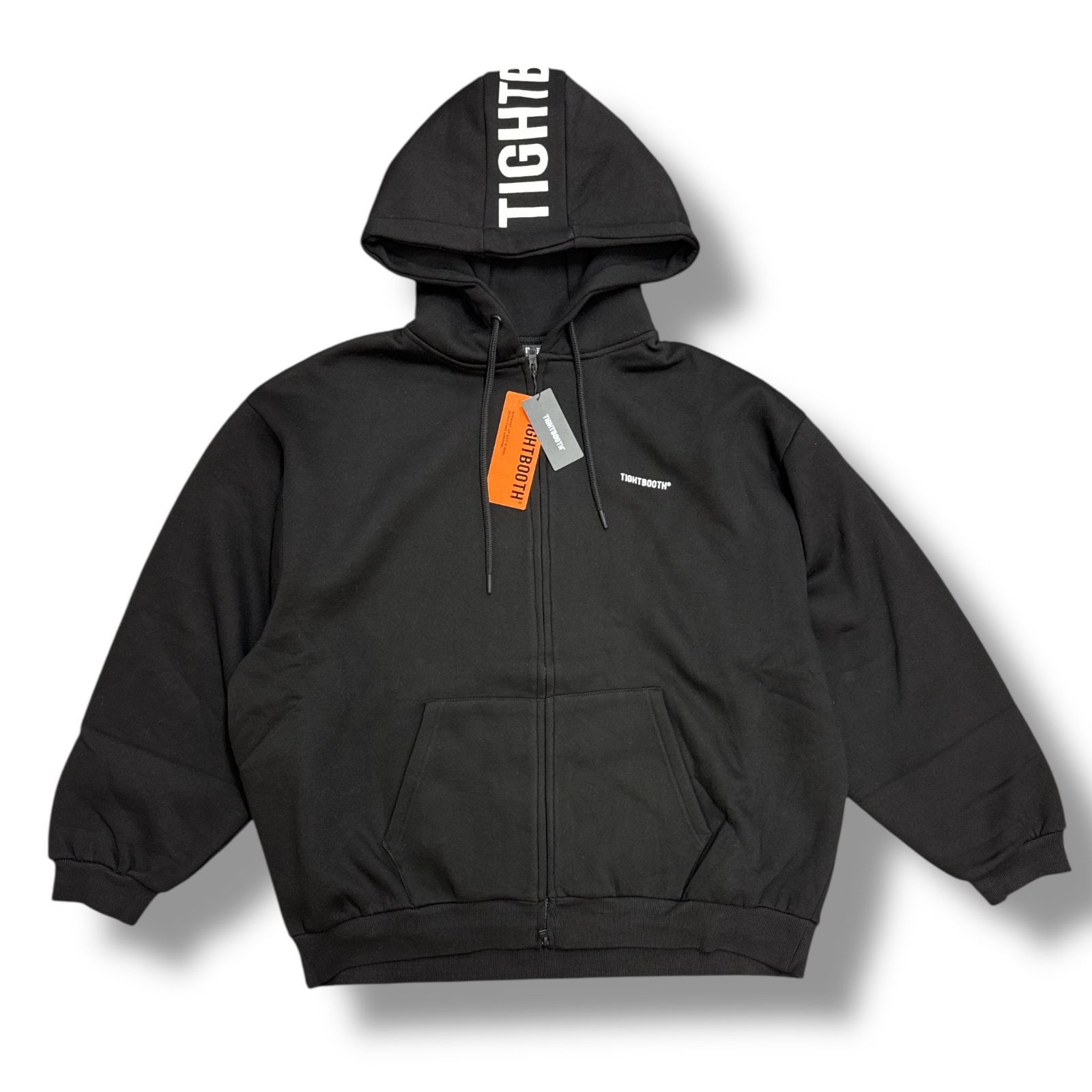 参考上代22000円 未使用品 TIGHTBOOTH 24AW LOGO ZIP HOODED SWEAT 