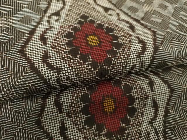 平和屋着物○本場大島紬 龍郷 花菱文 正絹 逸品 DAAS3666ps - メルカリ