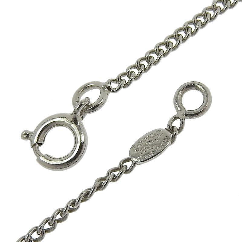 シャネル CHANEL ネックレス ココマーク ホワイト/シルバー色 06V 中古  