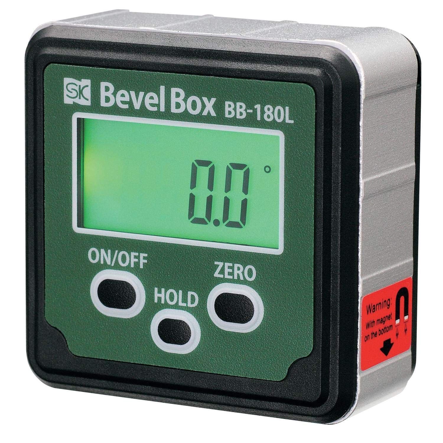 BB-180L 新潟精機(Niigataseiki) SK ベベルボックス(デジタル角度計) バックライト付 ±180.0 BB-180L