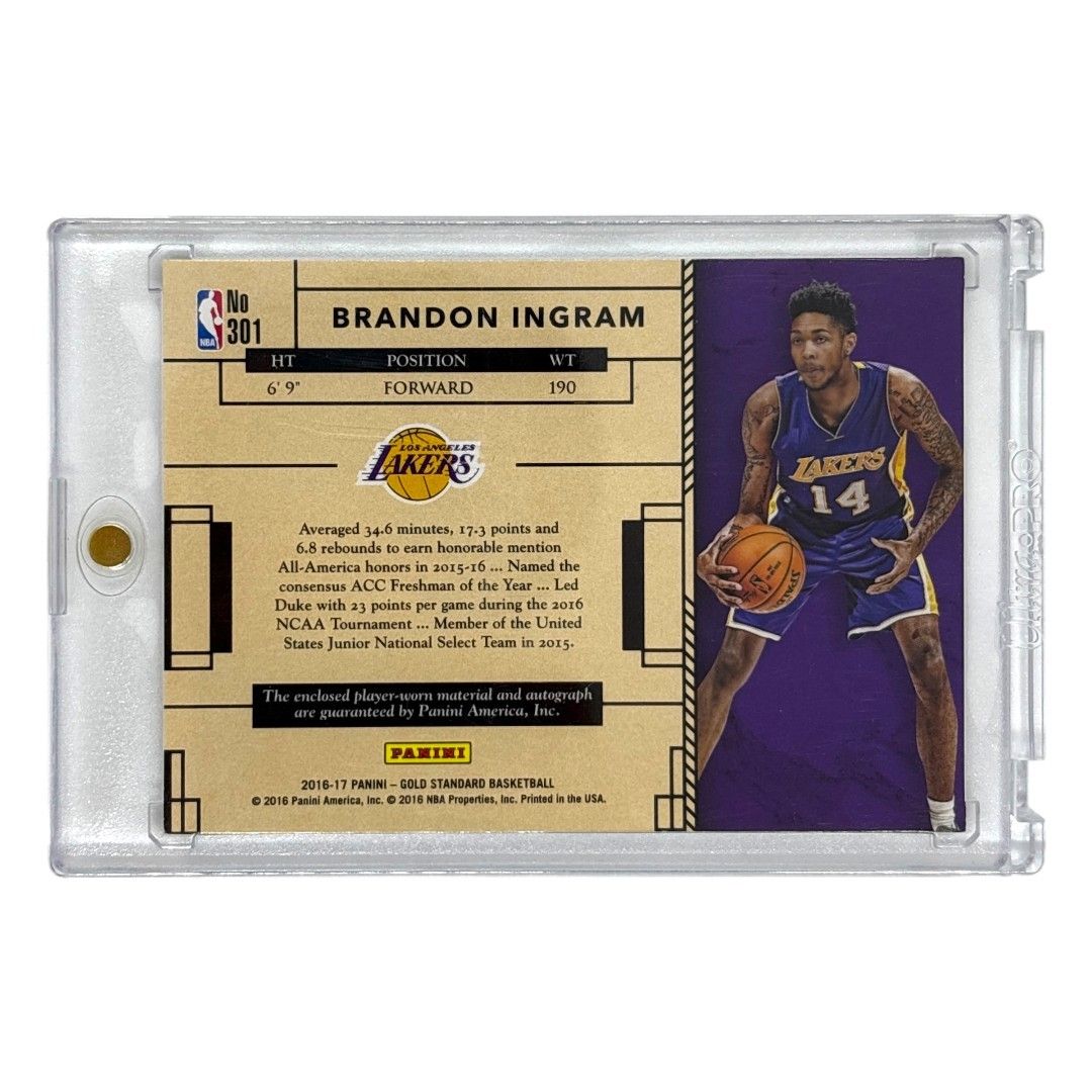 PANINI NBAカード GOLD STANDARD BRANDON INGRAM LOS ANGELES LAKERS 22/25 #301 送料無料 中古 IT1 PANINI NBAカード GOLD STANDARD BRANDON INGRAM LOS ANGELES