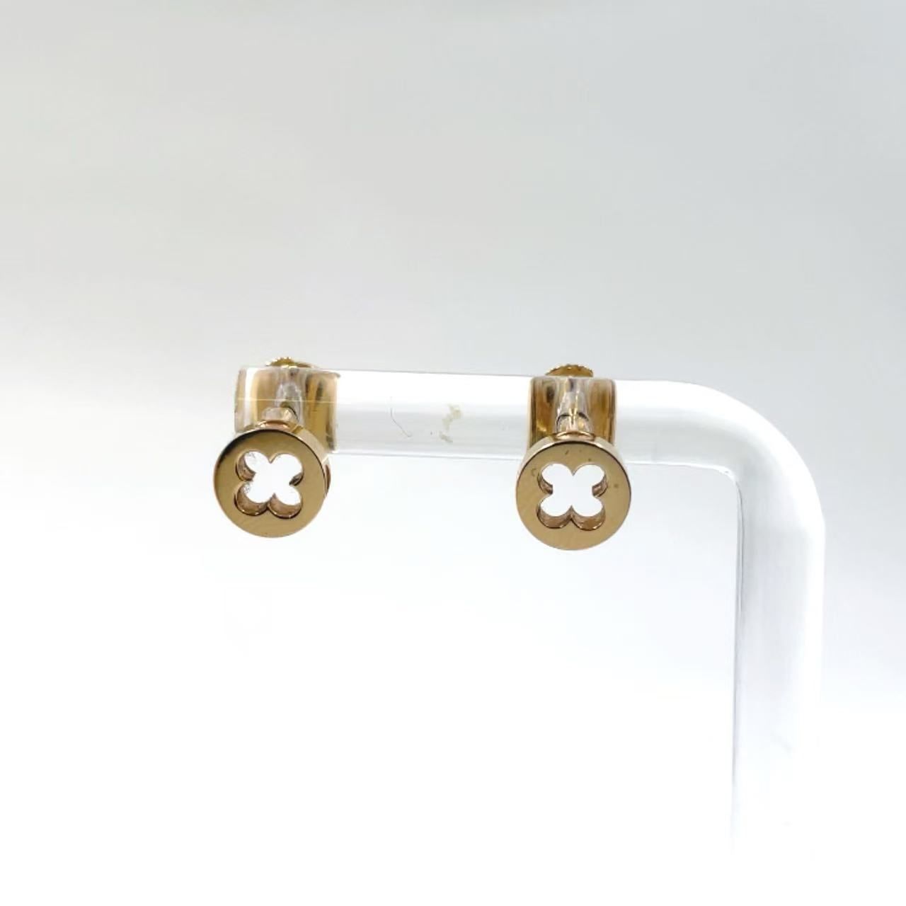 LOUIS VUITTON モノグラムアンプラント AU750 ゴールド ピアス ゴールド Q96579