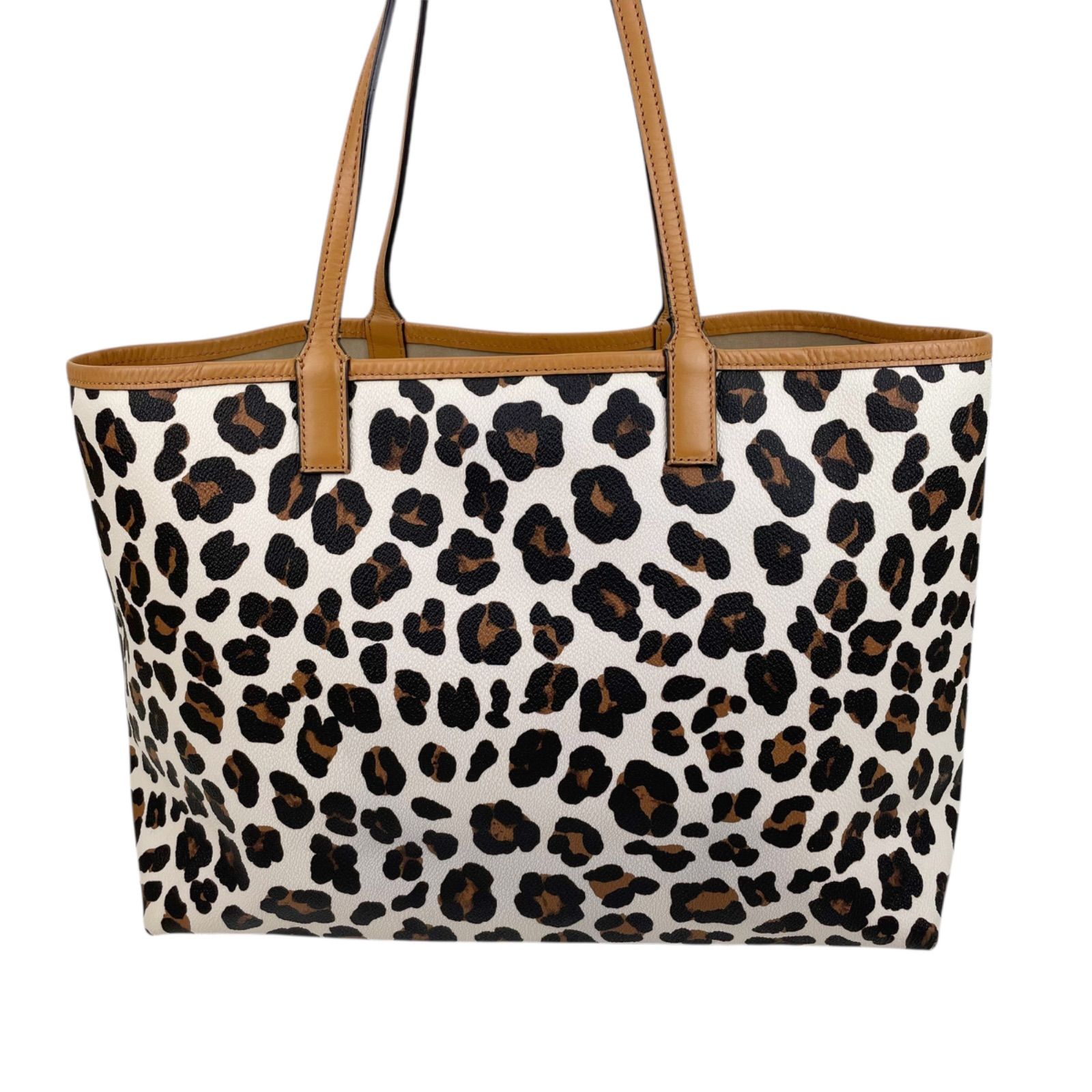 TORYBURCHトリーバーチ トートバッグ レオパード 大容量 A4可 ハンドバッグ ショルダーバッグ 豹柄 PVC レザー 手提げ 肩掛け