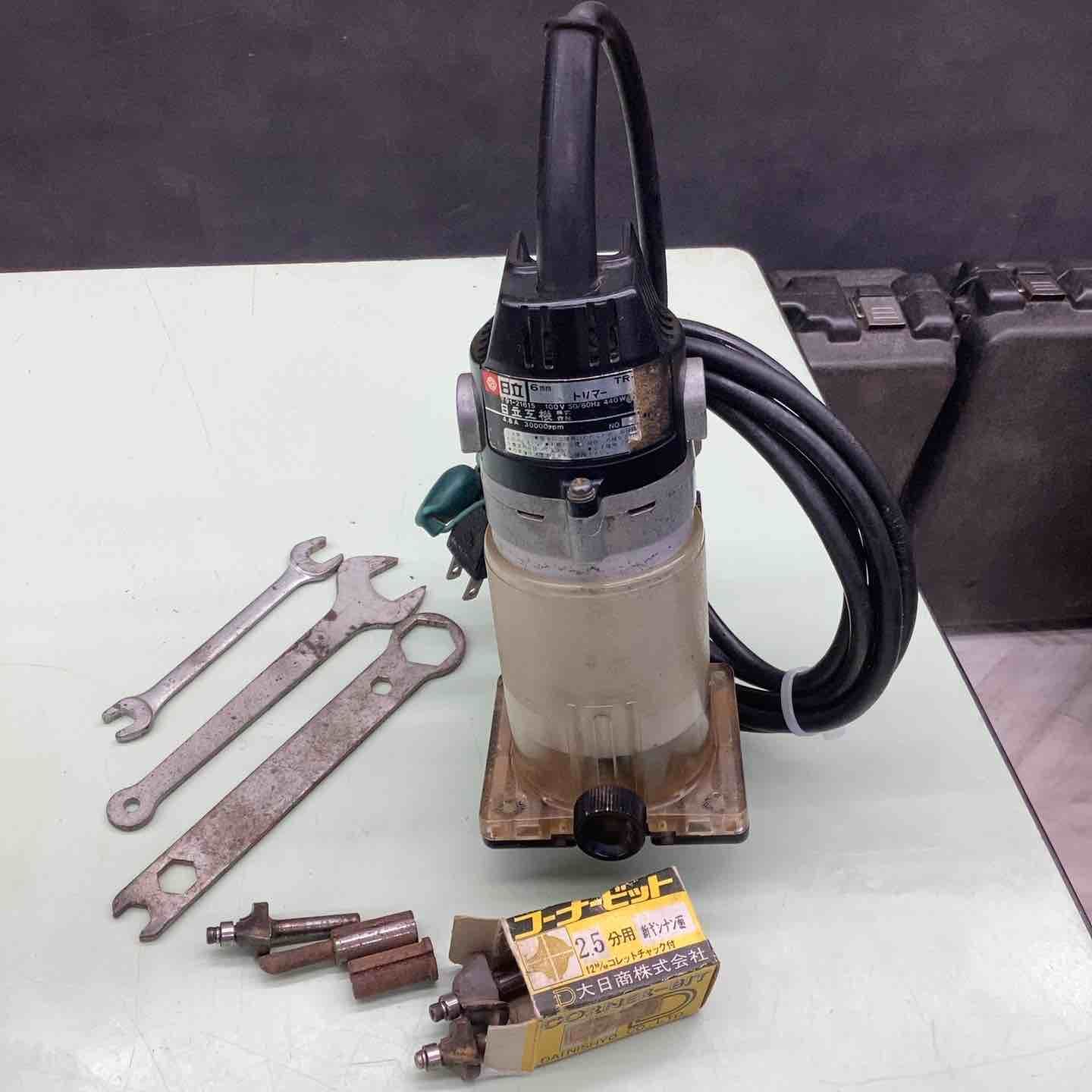 HITACHI　日立工機　日立 トリマー 6mm　TR-6A　研磨　切断　電動工具　 KZ31-29 日立工機激安HITACHI 6mm 電動トリマー 電動 電気 トリマ トリマー