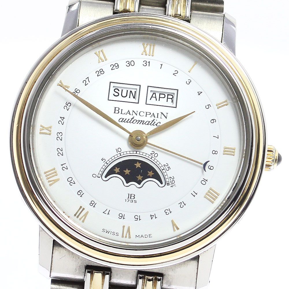 ブランパン Blancpain ヴィルレ トリプルカレンダー ムーンフェイズ 自動巻き メンズ_635167 中古ブランド腕時計専門☆CLOSER  メルカリ