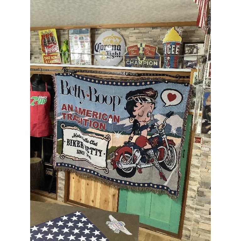 ベティー ブープ ベティー バイカー フリンジタペストリー WWW_IBETON_RU
