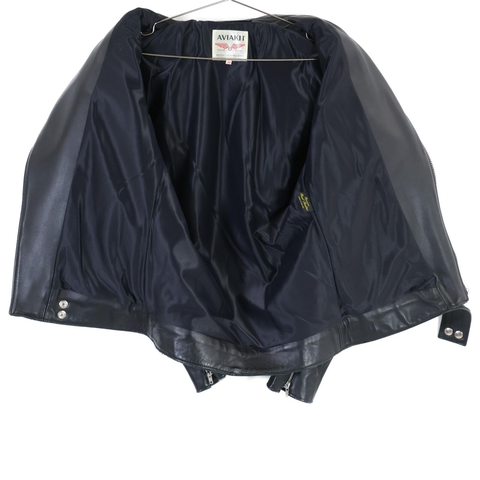 04w4299▽※【中古】BEAMS ビームス ラムレザー ダブルライダース