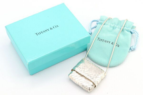 ぽもひめ 様Tiffany ティファニー　ネックレス　メッシュ　バッグモチーフ ティファニー ネックレス メッシュ バッグモチーフ SV - メルカリ