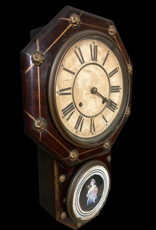 壁掛け振り子時計　SEIKOSHA 木製　アンティーク　レトロ　真鍮文字盤 壁掛け振り子時計 SEIKOSHA 木製 アンティーク レトロ 真鍮文字盤