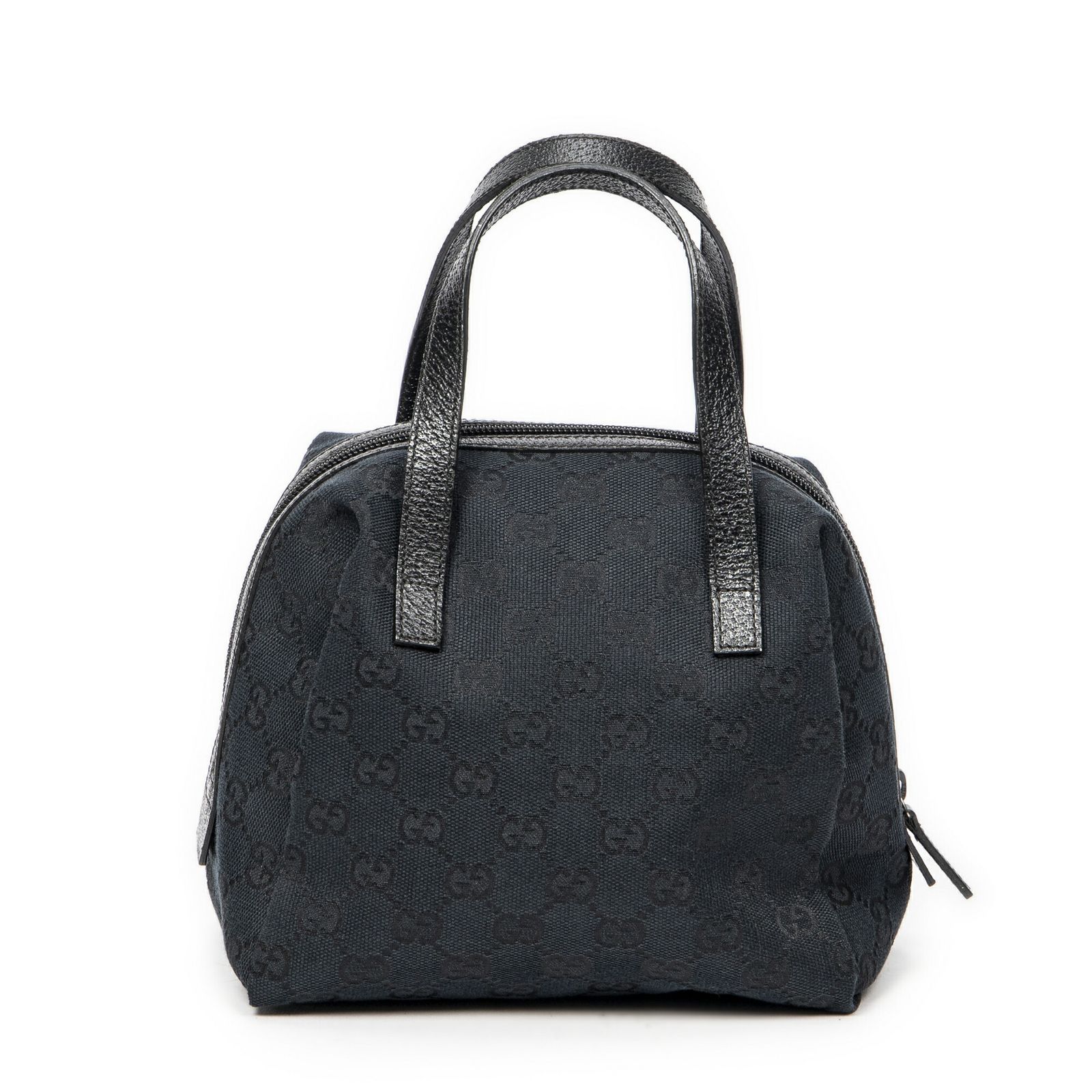 GUCCI グッチミニボウラーバッグ黒GGキャンバスA