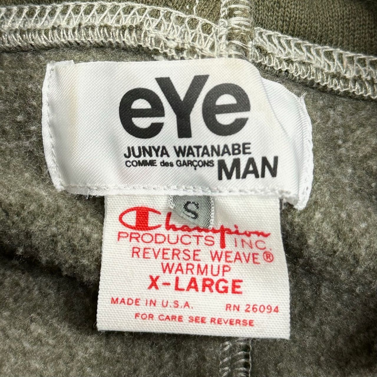 ジュンヤワタナベ/championスウェットコート eYe JUNYA WATANABE MAN × Champion スウェット生地コート