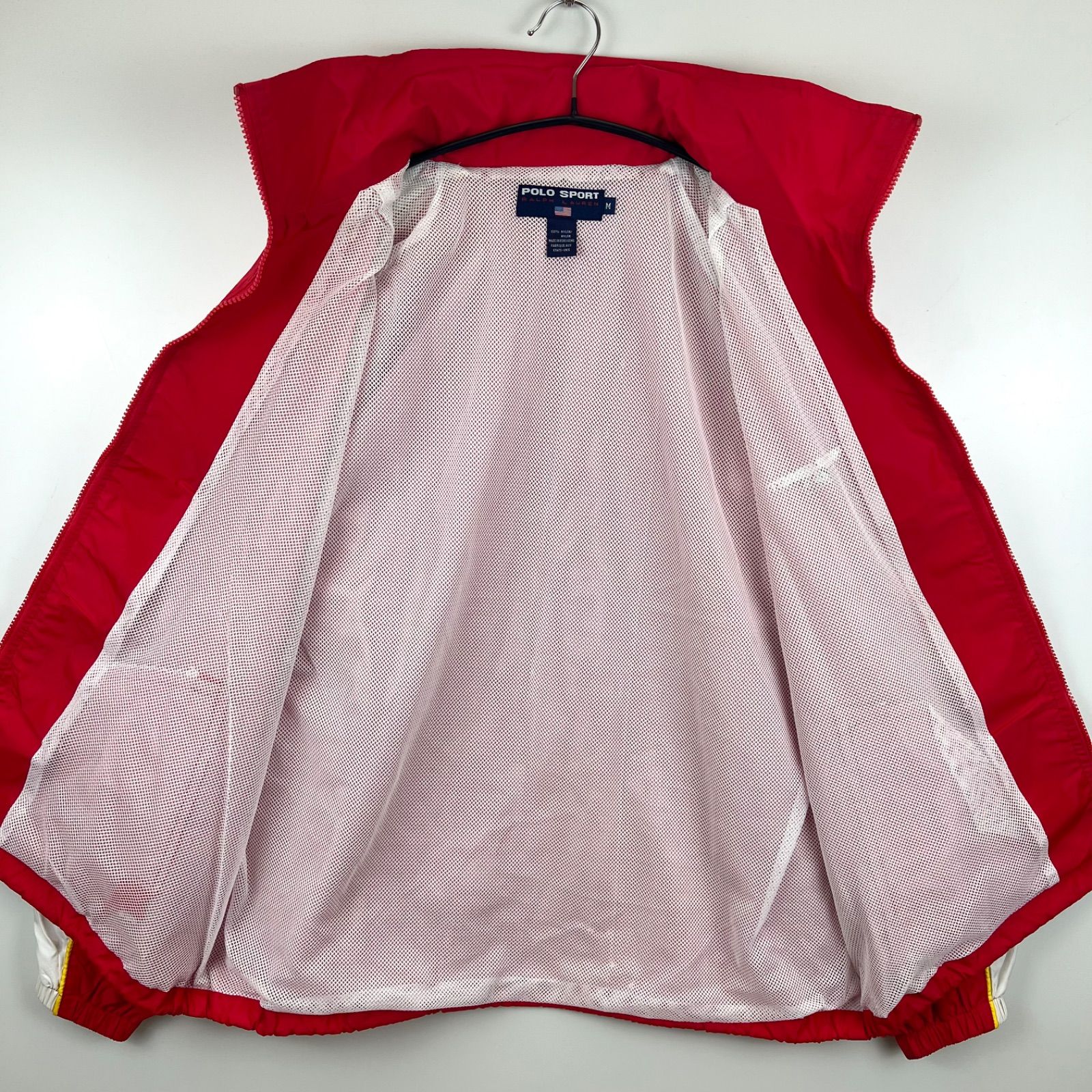 POLO SPORT Ralph Lauren 90s nylon jacket M USA pattern ポロ