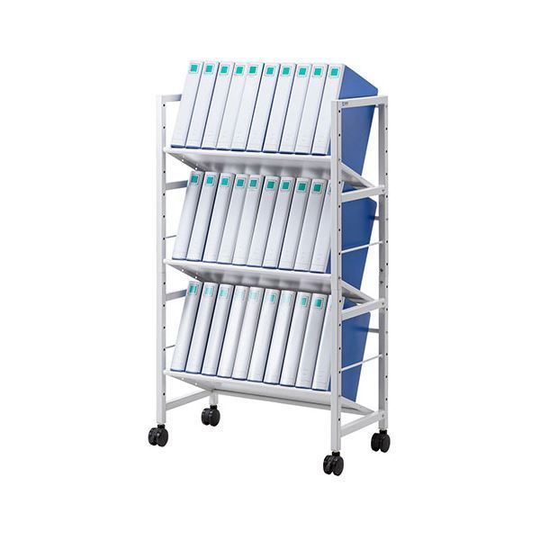 サンワサプライ 高耐荷重ワゴン 3段 WG-208 ホワイト 組立式