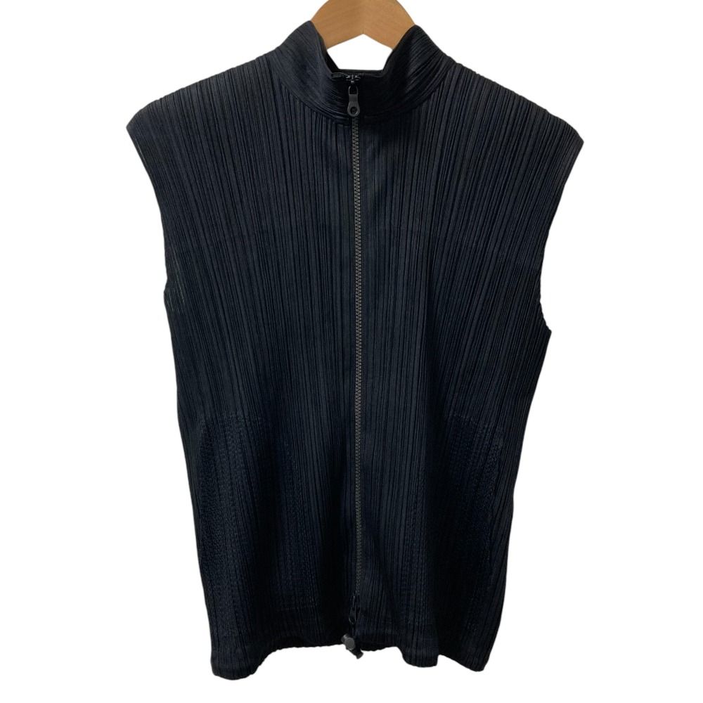 美品 PLEATS PLEASE プリーツプリーズ イッセイミヤケ ジップ