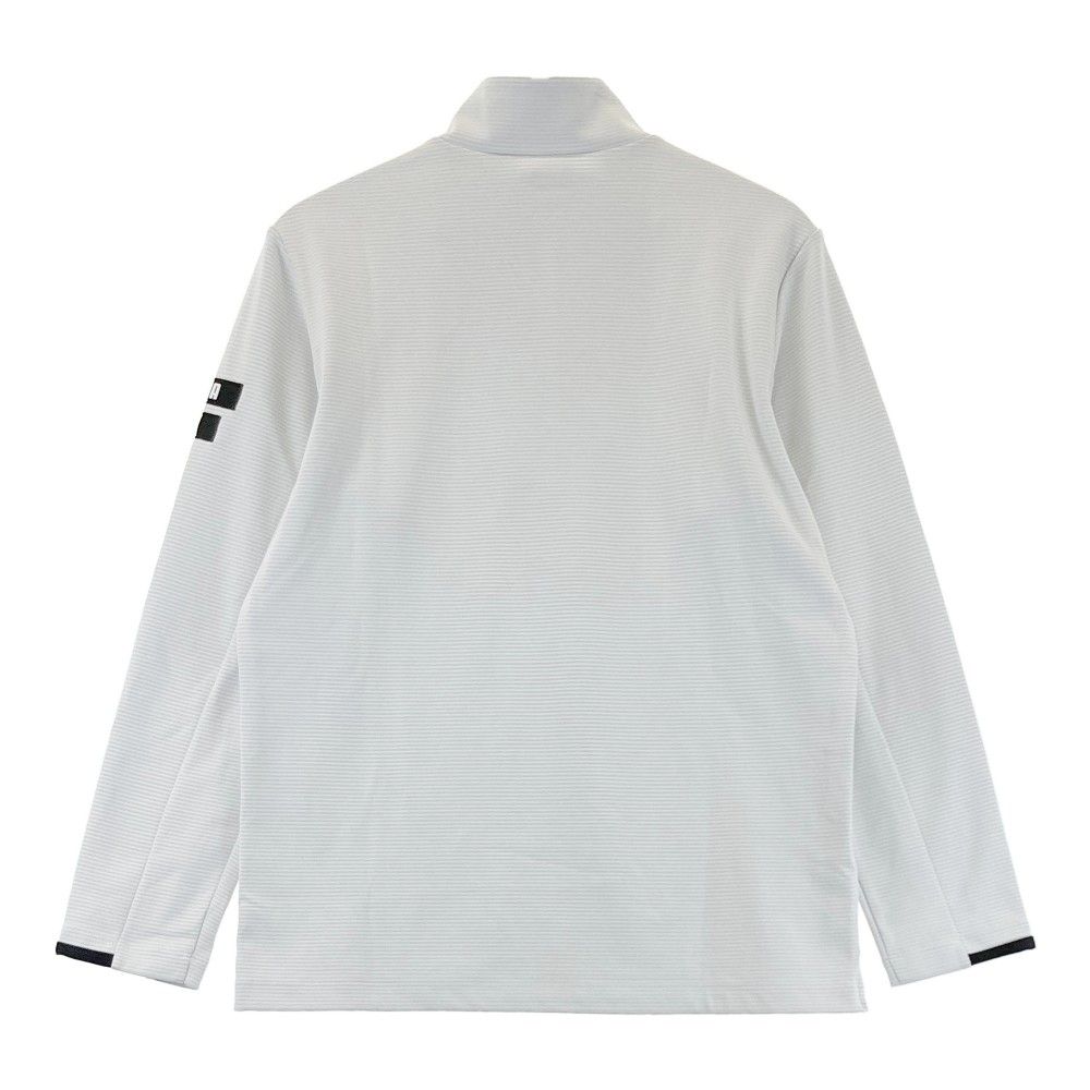 サイズ：L PUMA GOLF プーマゴルフ ハーフジップ 長袖Tシャツ ボーダー