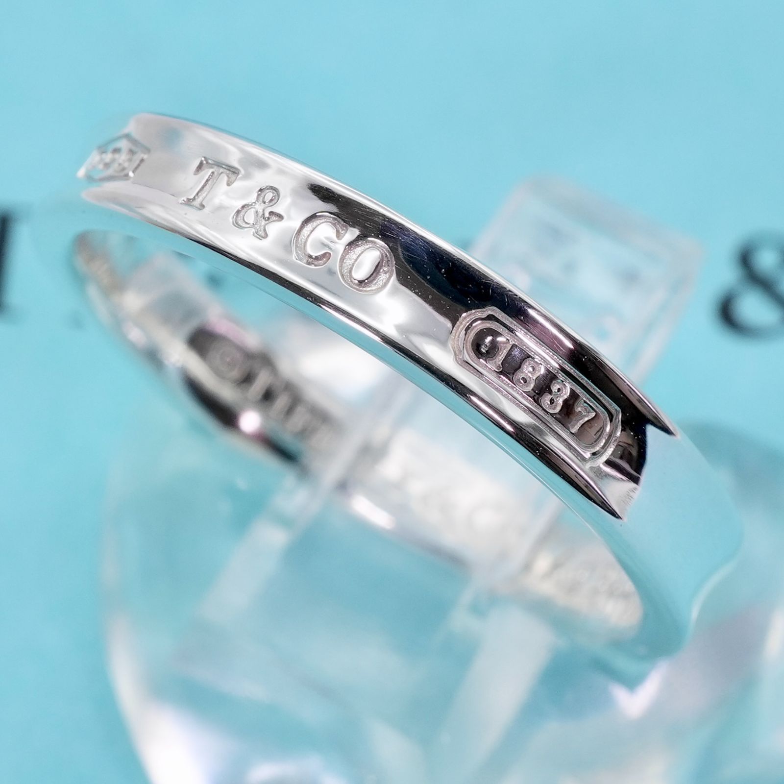 希少サイズ25号 ティファニー 1837 ナロー リング 美品/24-3067S