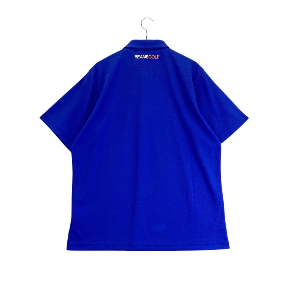 サイズ：L BEAMS GOLF ビームスゴルフ 半袖ポロシャツ ブルー系