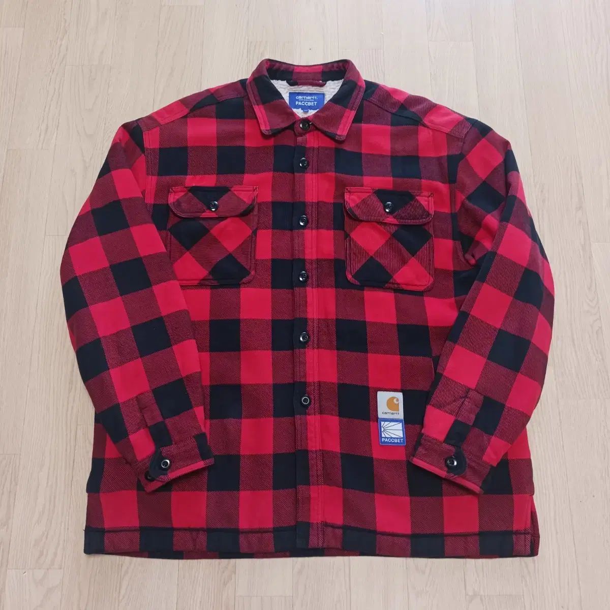 Carhartt カーハート wip コラボ ラスベット シェルパ シャツ XL