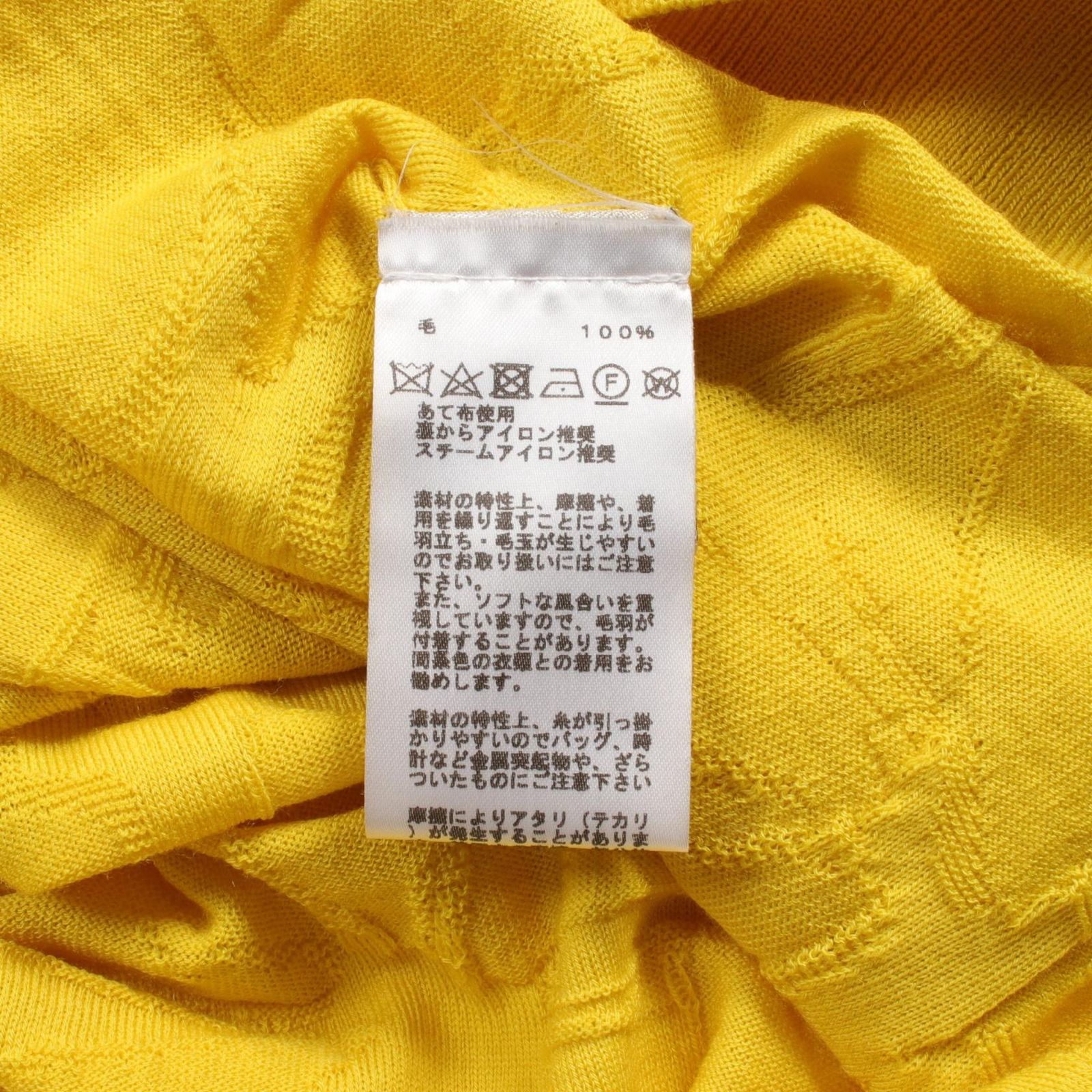 エルメス HERMES ニット イエロー ウール ニット メンズ Used A - メルカリ