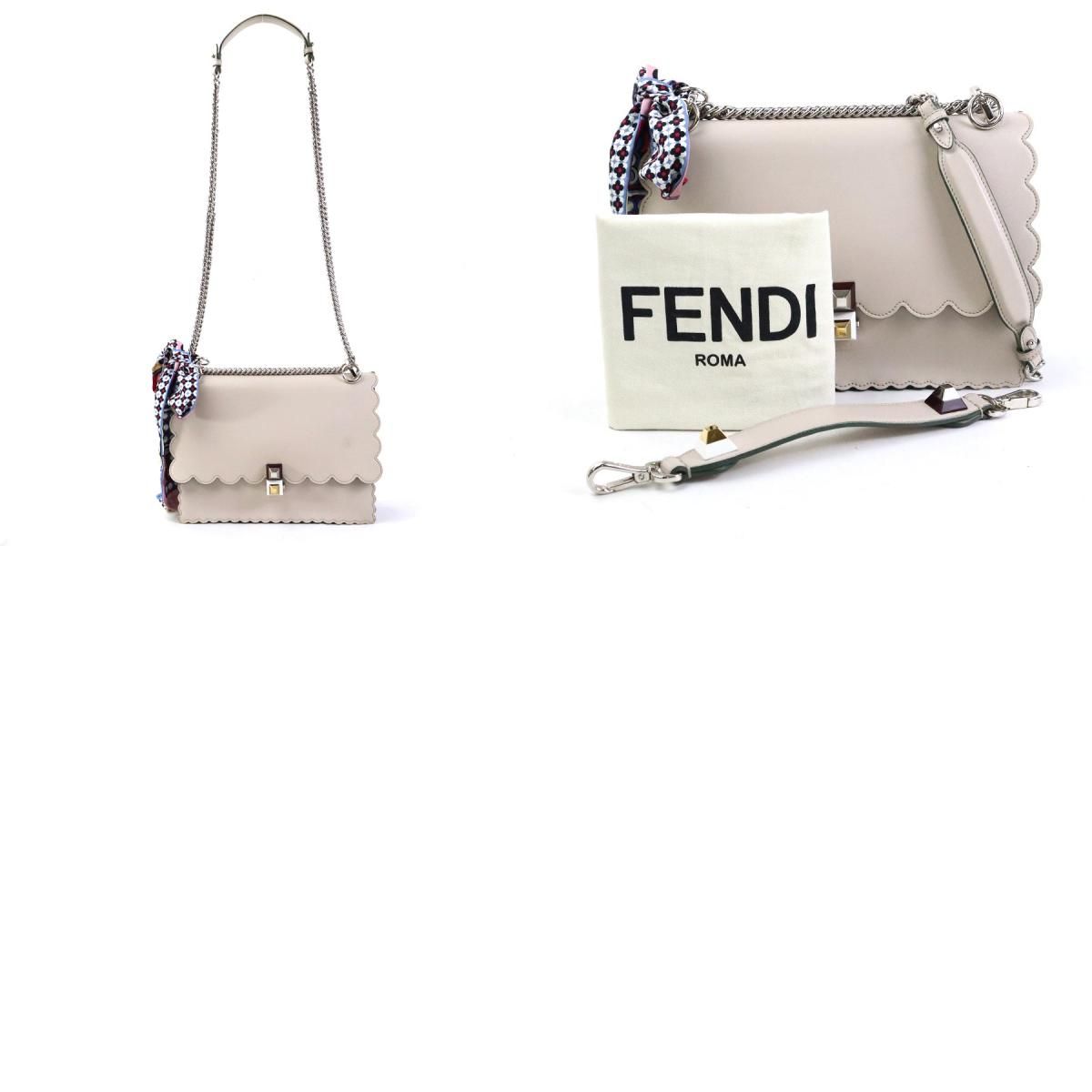 フェンディ FENDI ショルダーバッグ スカーフ ハンドバッグ キャナイ  