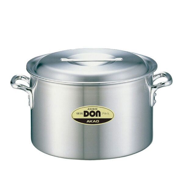 DON アルミ 半寸胴鍋 30cm 最高 AKAO アカオ DON アルミ寸胴鍋 33cm 蓋付き