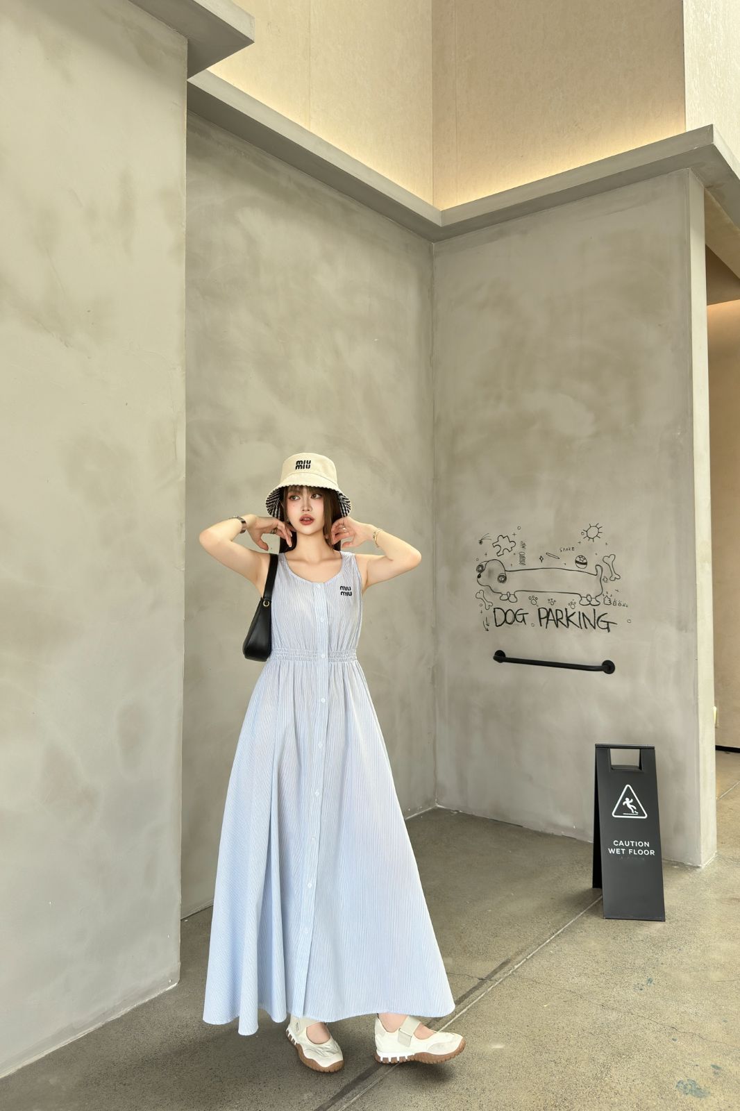 今日特価】Miu Miu ストライプロングスカート (Stripe Long