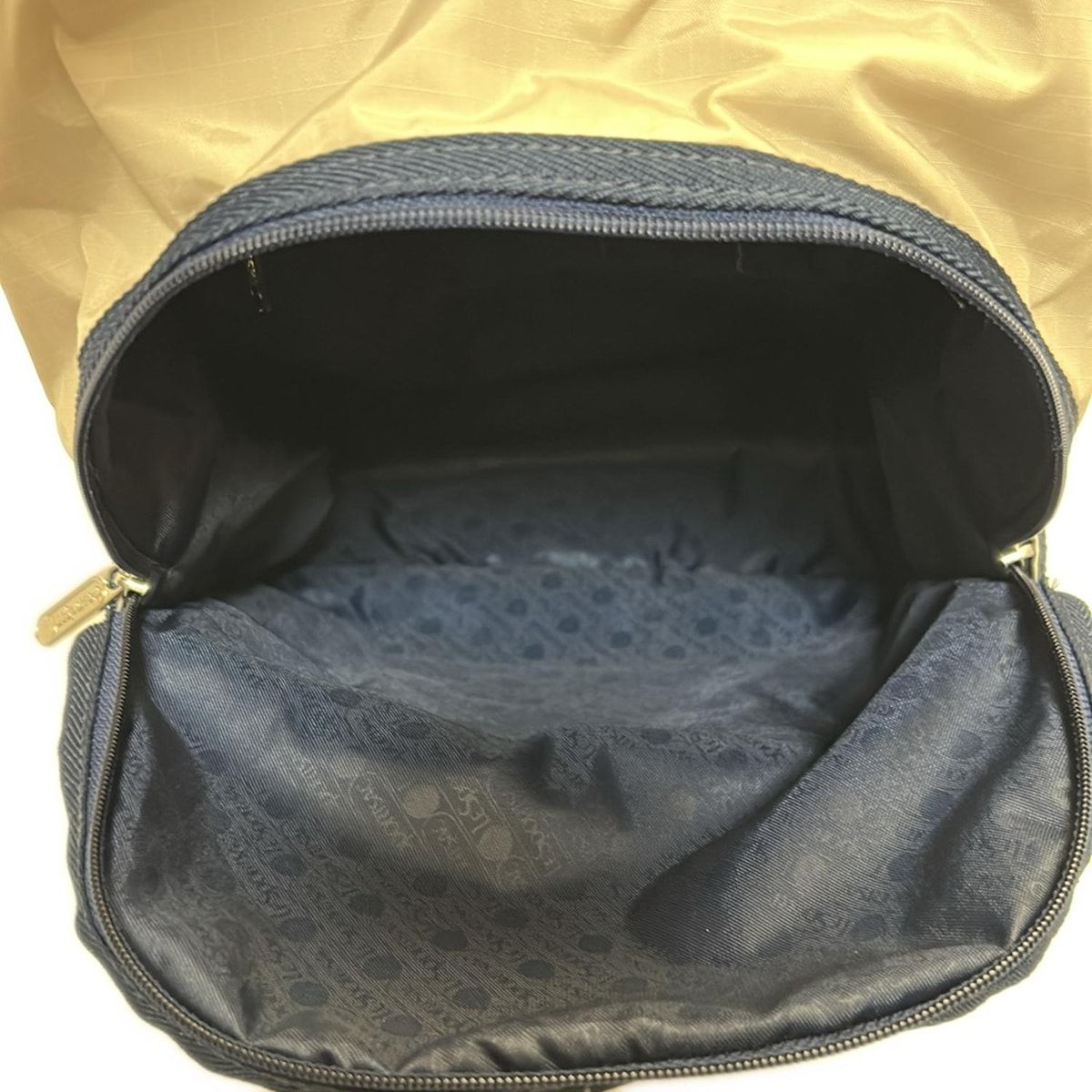 LESPORTSAC(レスポートサック) リュックサック美品  - ベージュ×ダークネイビー×マルチ