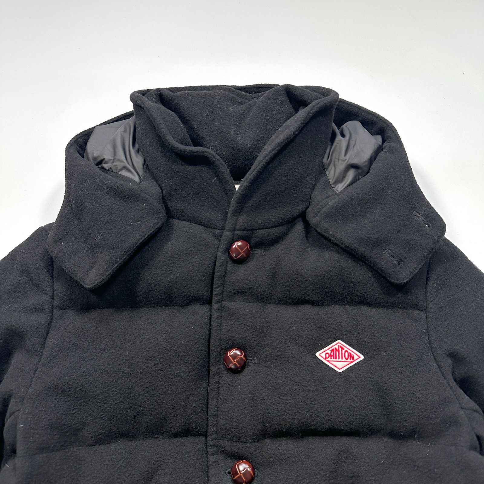 美品】DANTON ダントン BEAMS 別注ウールモッサ ダウンジャケット