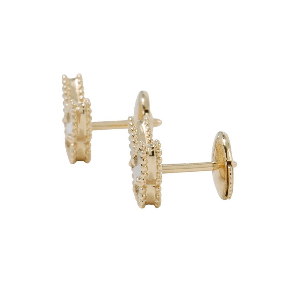 ヴァンクリーフ-アーペル ピアス スウィート パピヨン ピアス マザーオブパール K18YGイエローゴールド VCARN5JM00