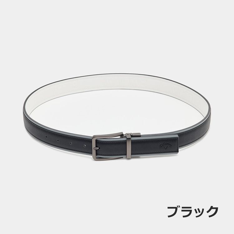25秋冬 キャロウェイ メンズ リバーシブルベルト c 合成皮革 フリーサイズ ストレッチ性 ギフト プレゼント