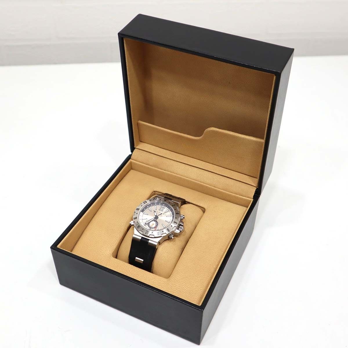 腕時計 稼働 ブルガリ BVLGARI ディアゴノ プロフェッショナル GMT40S 