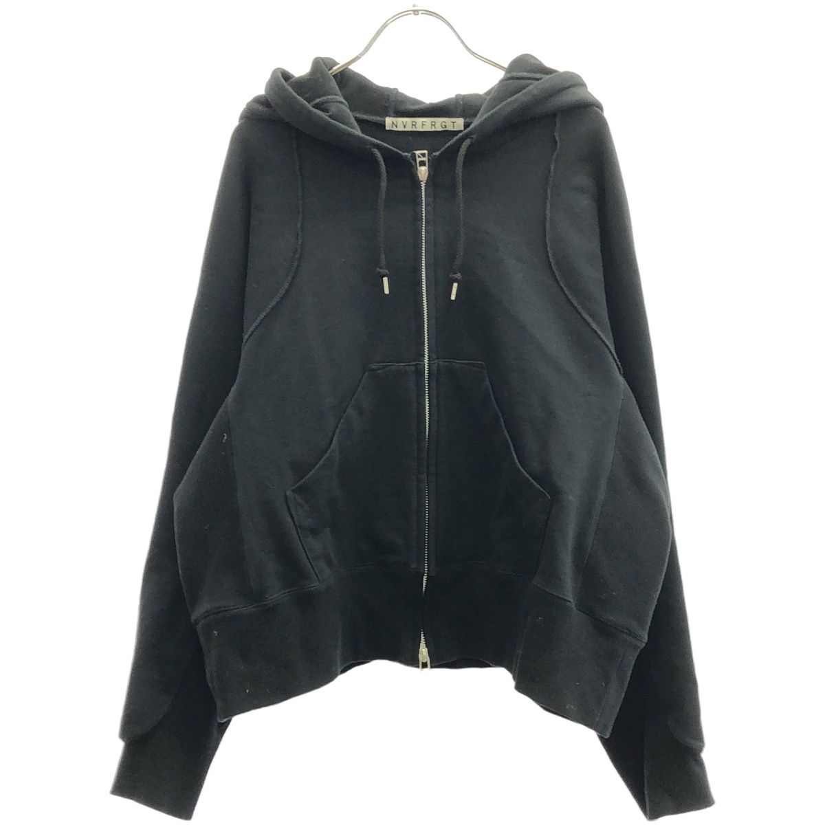 NVRFRGT ネバーフォーゲット Panelled Zip Up Hoodie ジップアップ 