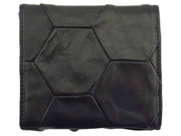 ドルチェアンドガッバーナ DOLCE-GABBANA 二つ折り財布 ブラック×ホワイト×ゴールド レディース