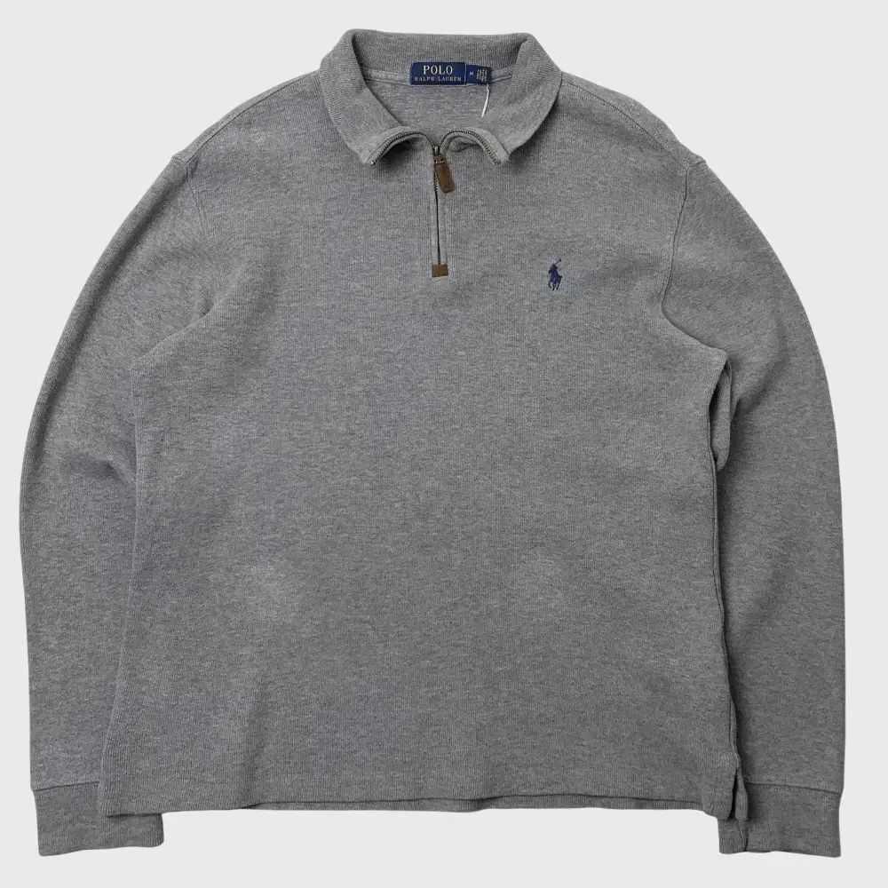 （ M ） ポロ Ralph Lauren(ラルフローレン) グレー ハーフジップ パーカー Tシャツ