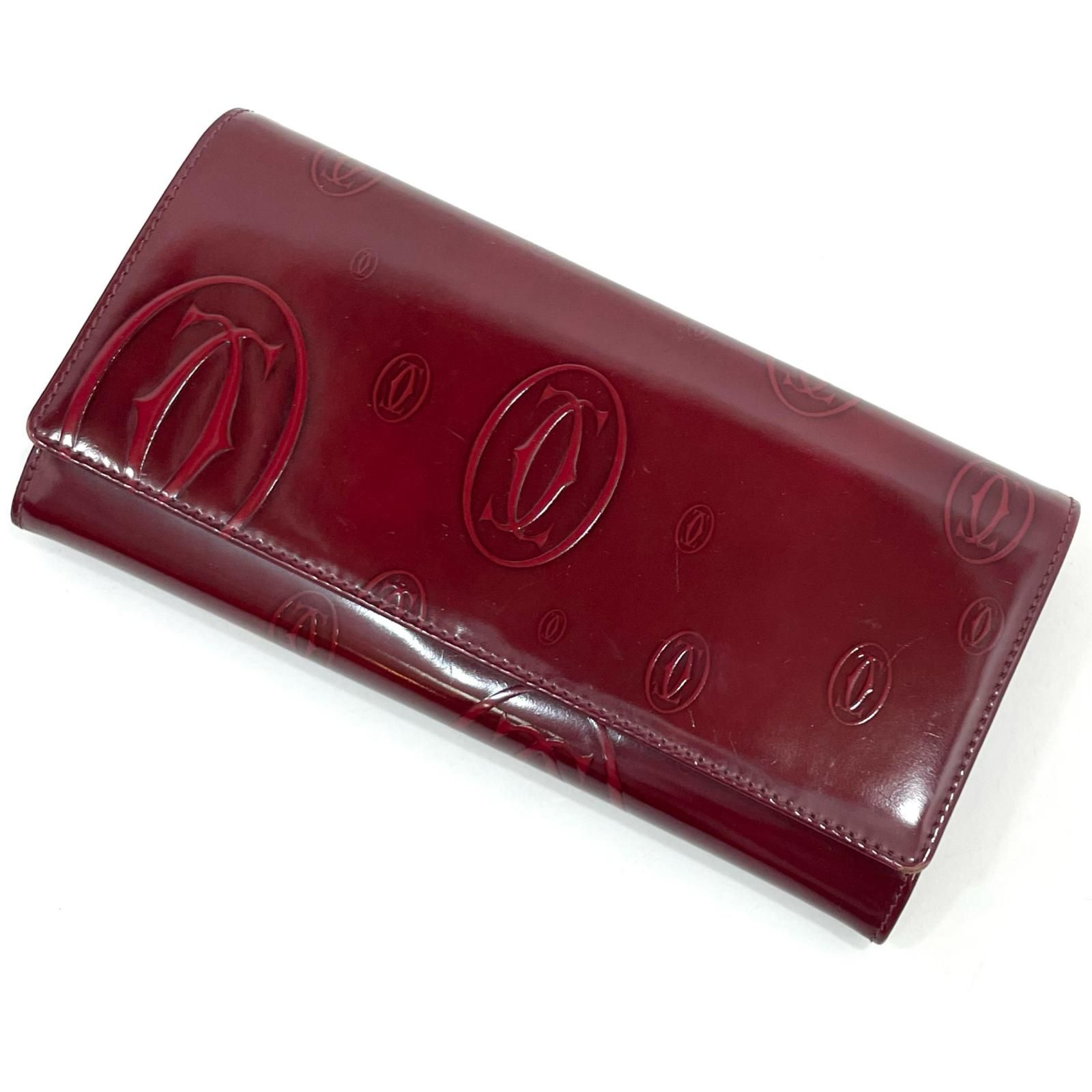 カルティエ Cartier ハッピーバースデー 長財布 ラウンドファスナー 