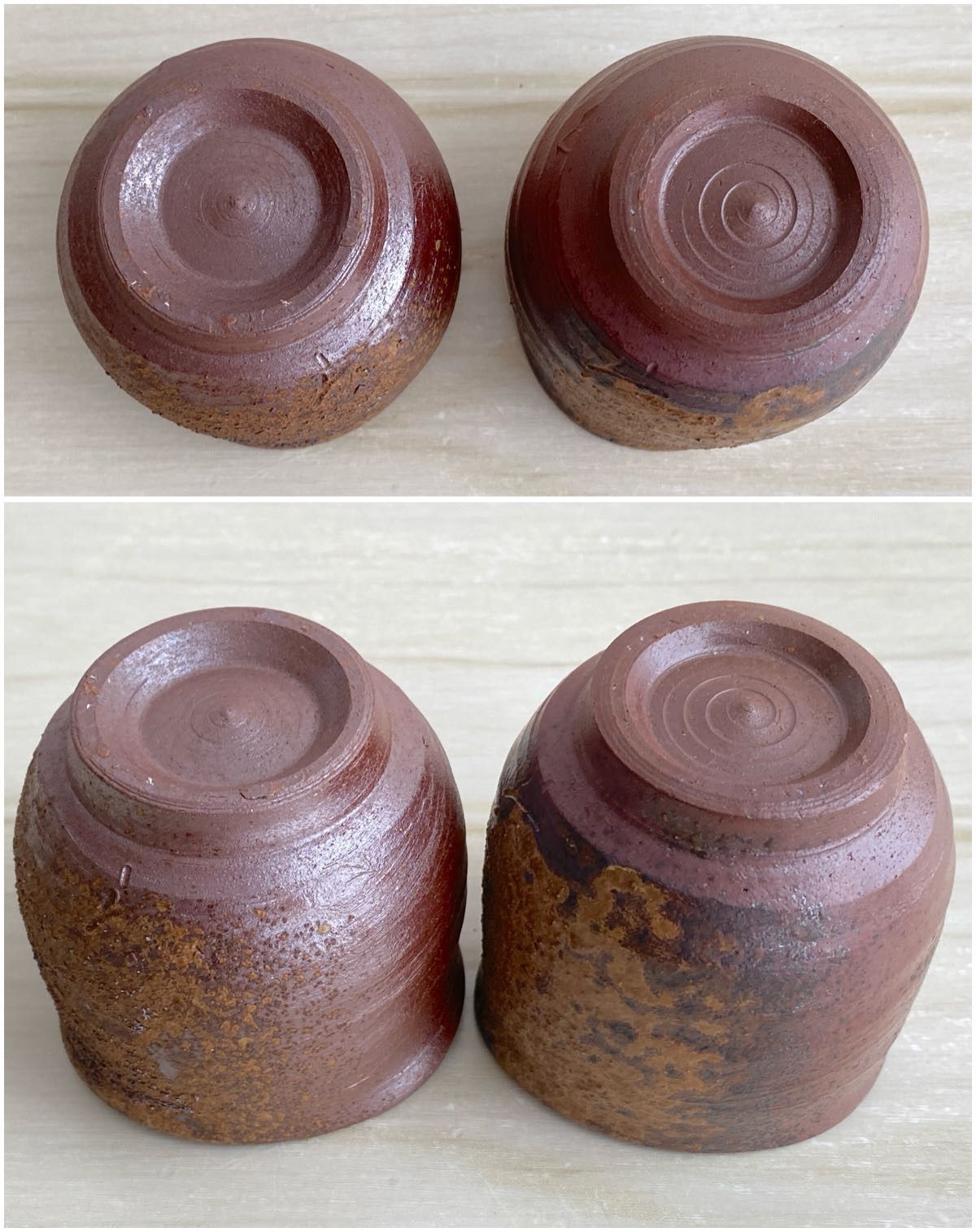 SK002 備前焼 藤原忠秋 徳利＆お猪口2点セット 和食器 酒器 酒杯 盃 ぐい呑み 徳利 銚子 陶磁器 焼物 工芸品 骨董 WWW_NOITHATQUANGTHANH_NET