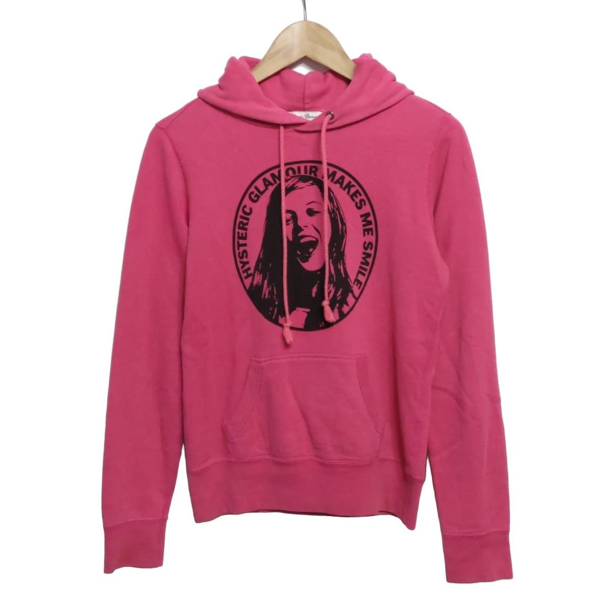 【美品】HYSTERIC GLAMOUR パーカー ヒスガール ピンク 日本製 HYSTERIC GLAMOUR(ヒステリックグラマー) パーカー サイズF
