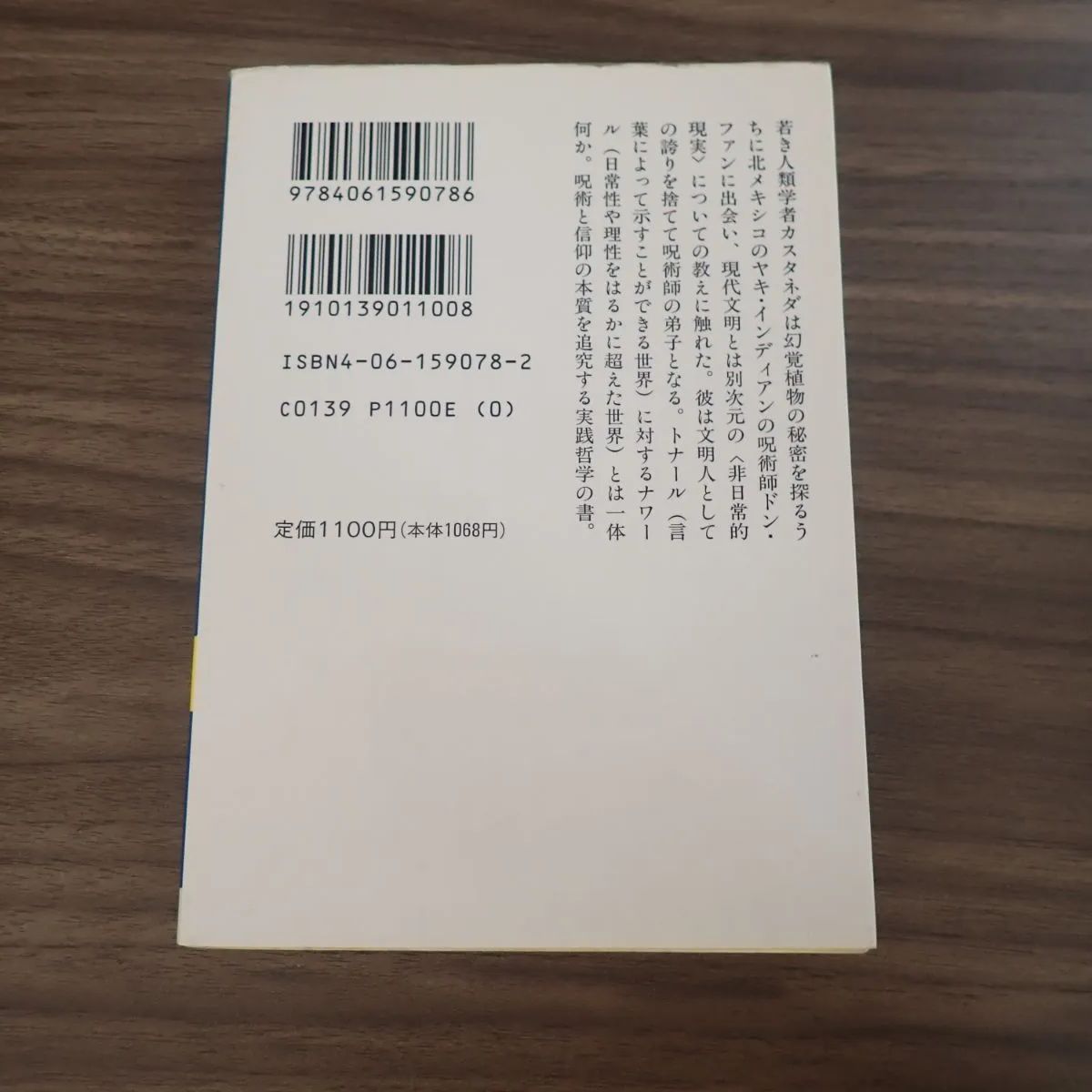未知の次元（呪術師ドン・ファンとの対話）カルロス・カスタネダ文庫本